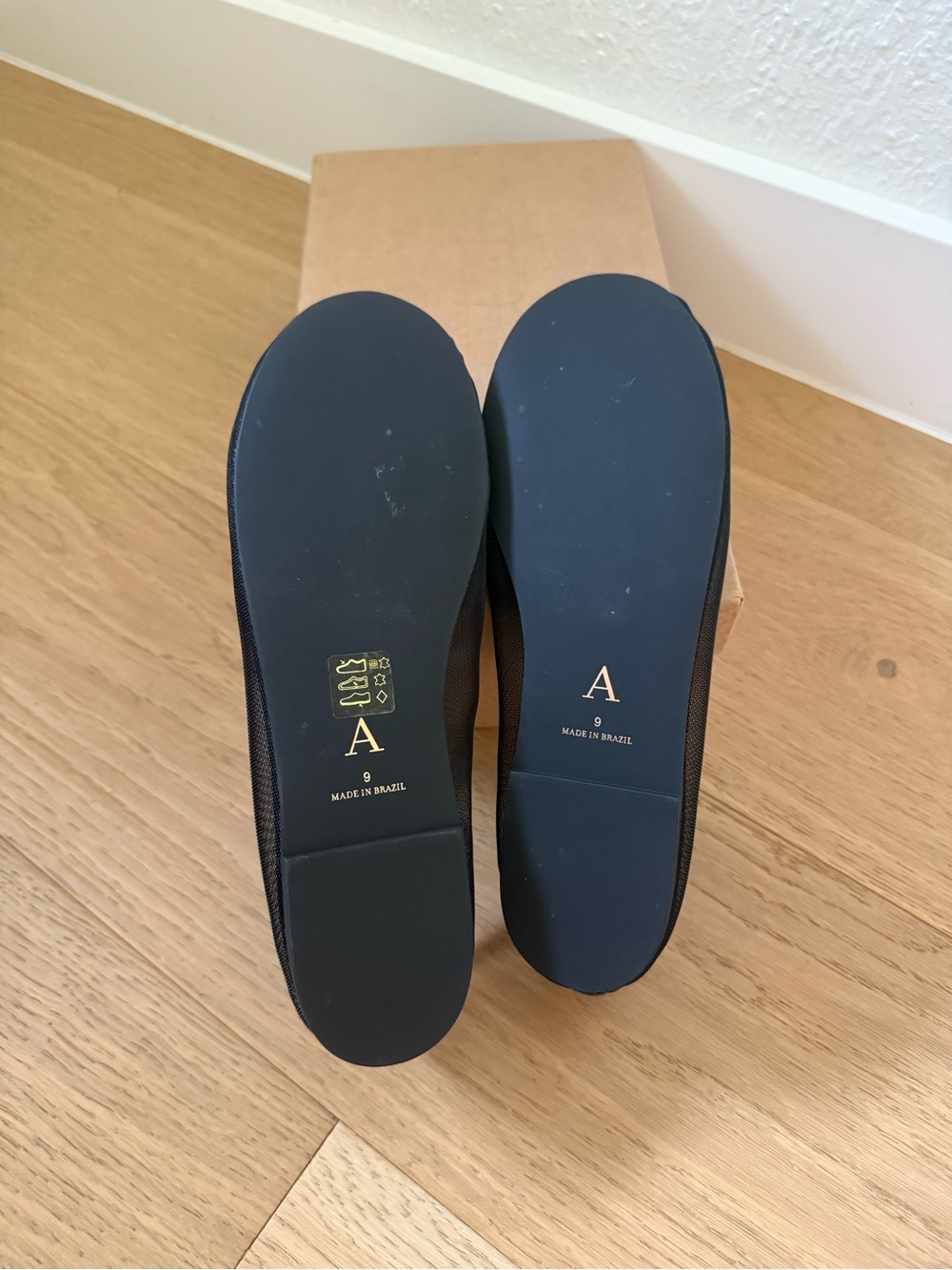 **NWT** By Anthropologie Mesh Ballet Flats - Black - Size 9 - Picture 5 of 6